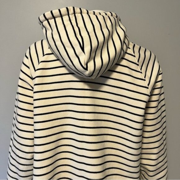 M&S COLLECTION Pure Cotton Striped Longline Hoodie - Picture 9 of 9